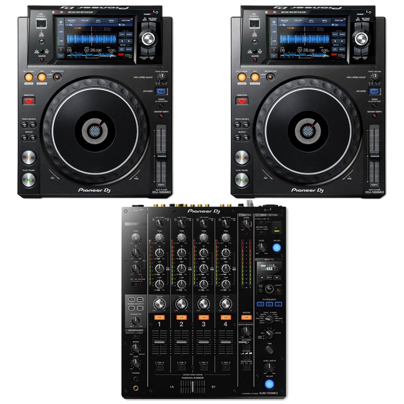 楽天市場】Pioneer DJ XDJ-1000MK2 + DJM-750MK2 SET (パイオニア