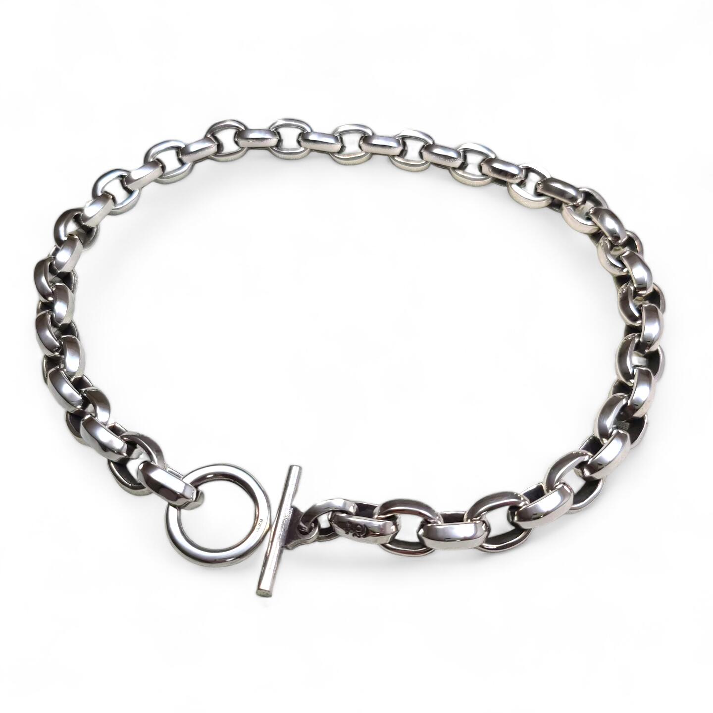 楽天市場】drive シルバーアクセサリー dn-004 ヘビーオーバルリンク