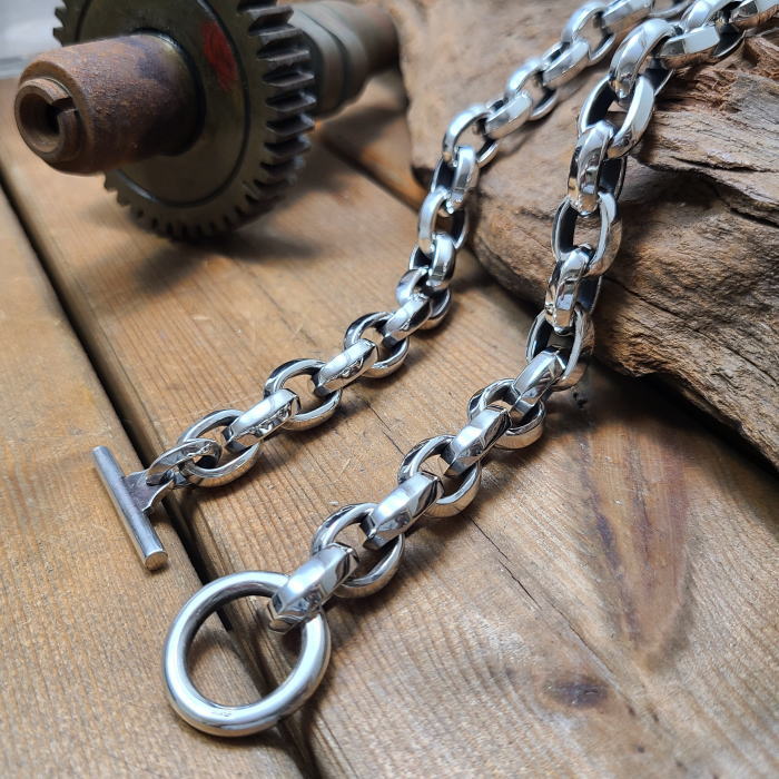 楽天市場】drive シルバーアクセサリー dn-004 ヘビーオーバルリンク