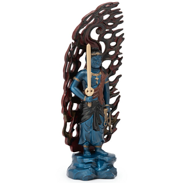 楽天市場】不動明王 合金製青彩色 15.5cm【牧田秀雲作】 高さ15.5cm×巾