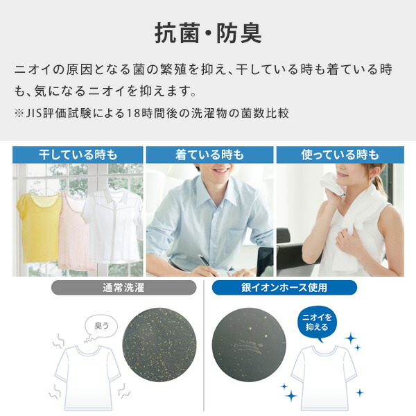 楽天市場】洗濯機用 銀イオンホース 抗菌 防臭 AS-AG1 工具不要 簡単