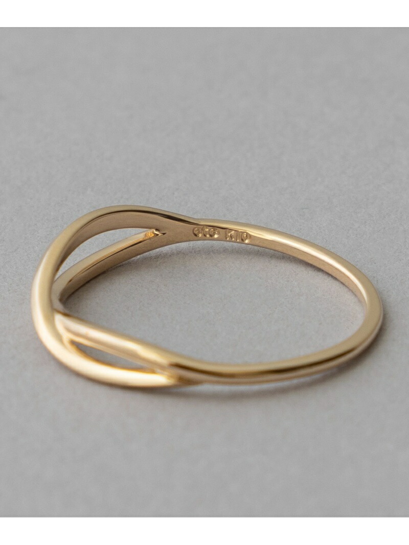 楽天市場】[レイヤード] K10YG クロス リング ete エテ アクセサリー