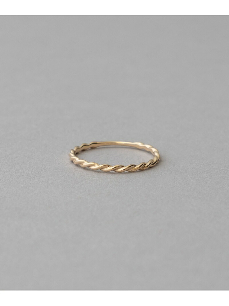 楽天市場】[レイヤード] K10YG ツイスト リング ete エテ アクセサリー