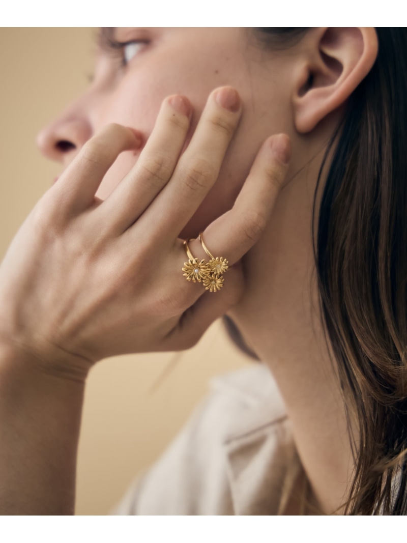 楽天市場】[マーガレット] K18YG ダイヤモンド リング ete bijoux エテ