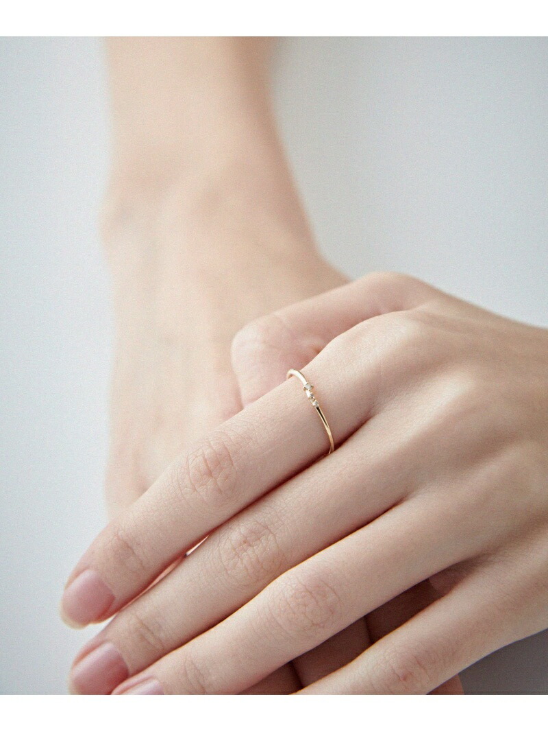 楽天市場】[レイヤード] K10YG ブラウンダイヤモンド リング ete エテ