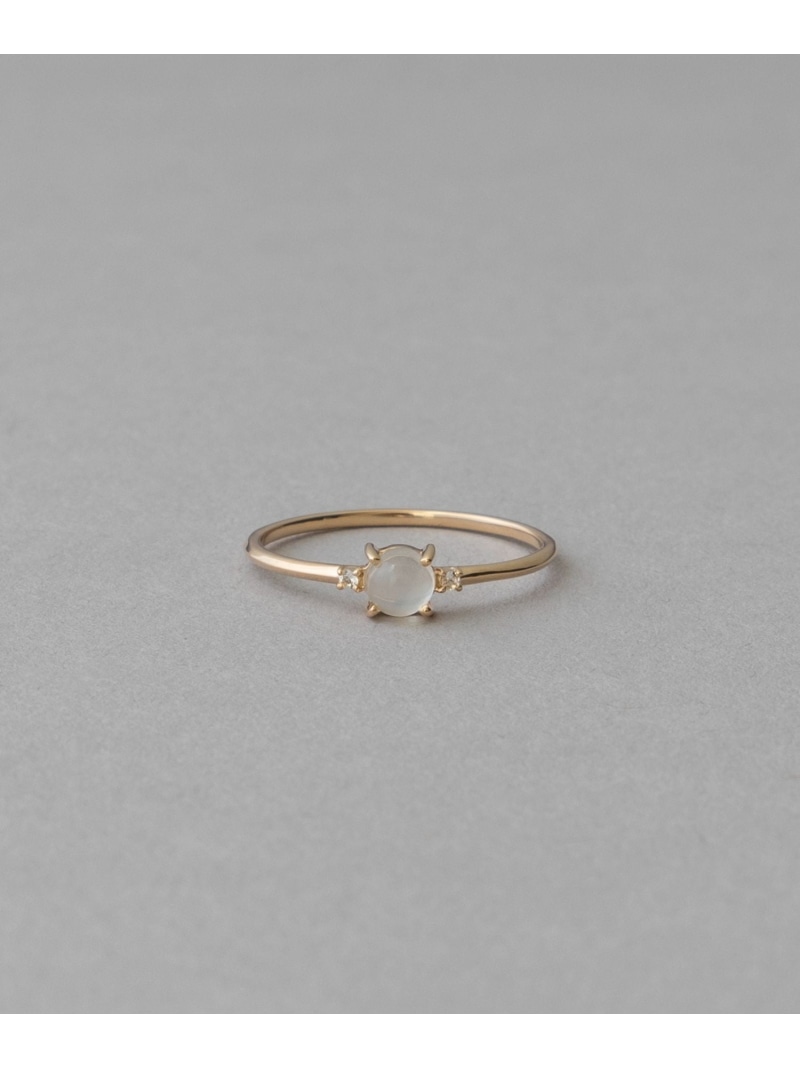 楽天市場】[レイヤード] K10YG ムーンストーン/ホワイトトパーズ