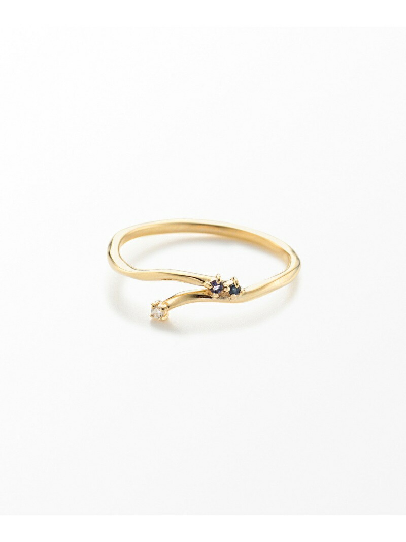 楽天市場】【anan×ete】K10YGサファイアピンキーリング”Choice” ete