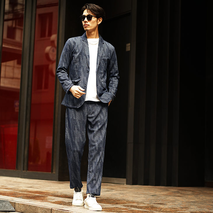 楽天市場】セットアップ メンズ 春 カジュアル テーラードジャケット