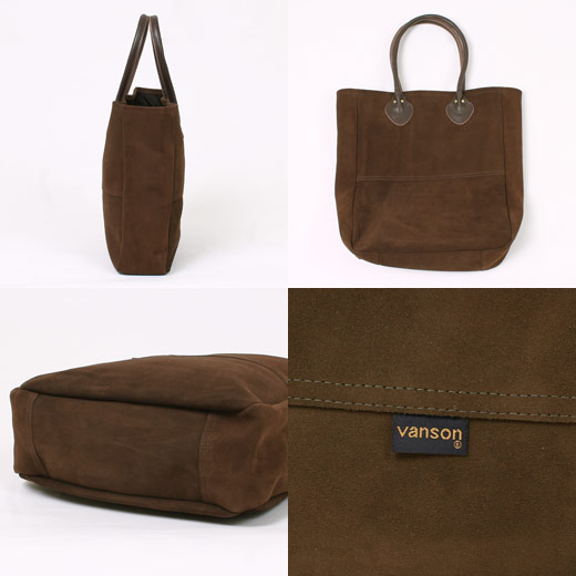 楽天市場】VANSON (バンソン) SUEDE TOTE BAG w/COTTON LINED 19