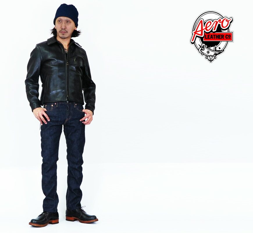 楽天市場】エアロレザー AERO LEATHER ライダースジャケット HALFBELT