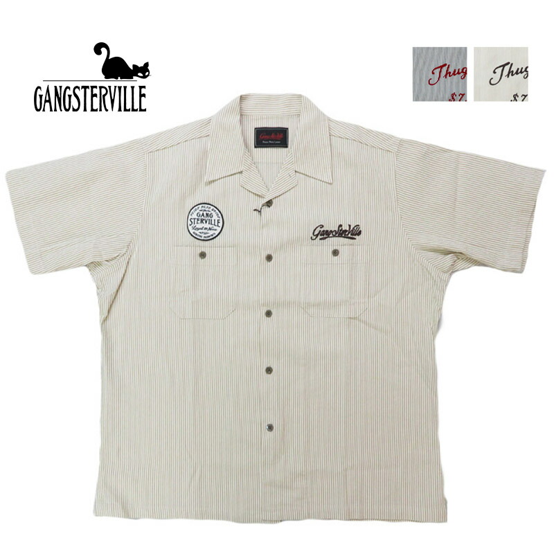 楽天市場】GANGSTERVILLE ギャングスタービル 半袖 ストライプサッカー