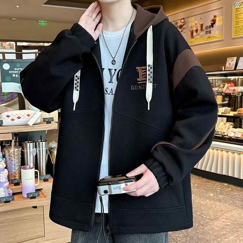 楽天市場】文字 フード付き メンズカジュアル 刺繍 ジャケット メンズ