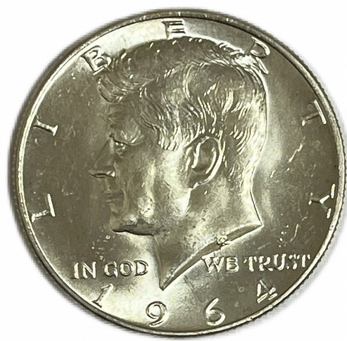 楽天市場】【ケネディ銀貨】 ハーフダラー 1964年～1970年 1枚