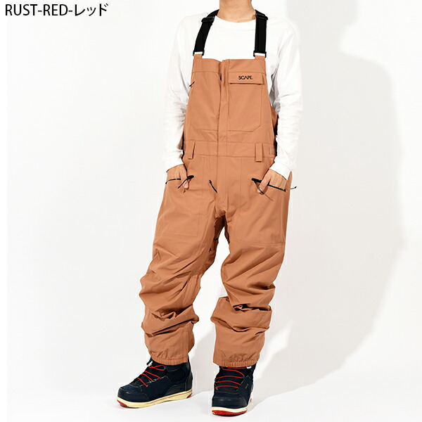 楽天市場】送料無料 スノーボードウェア SCAPE エスケープ BIB PANTS