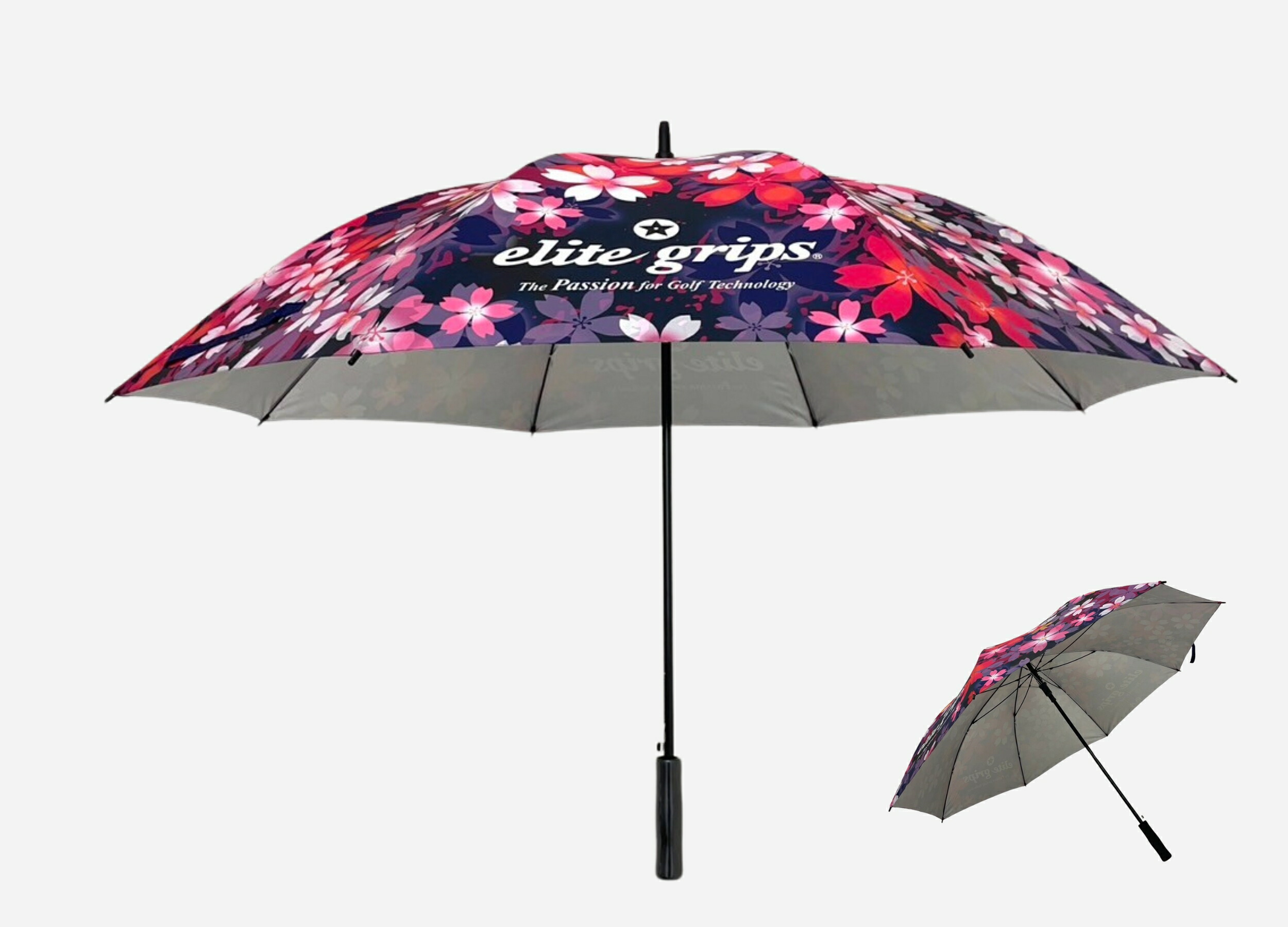 楽天市場】【サクラ柄 パラソル(大)75cm 】 エリートグリップ ゴルフ傘