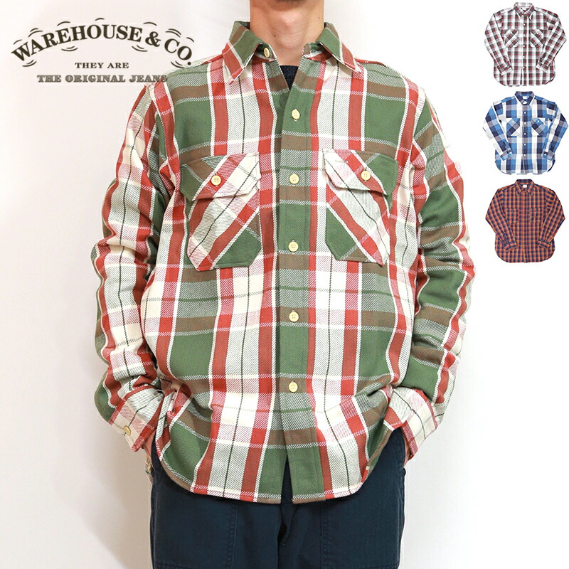 楽天市場】Warehouse/ウエアハウス フランネルシャツ NON WASH Lot