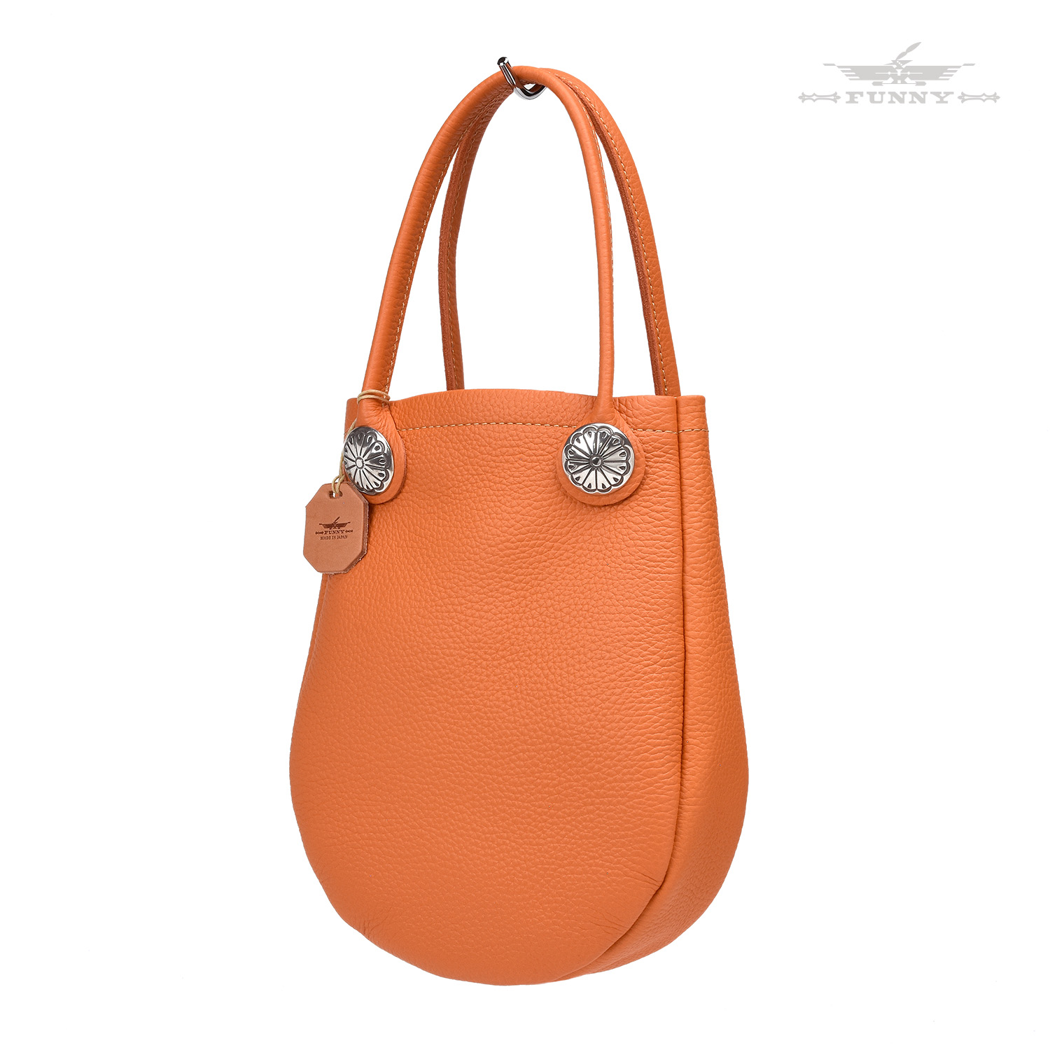 楽天市場】【FUNNY公式ストア】 ラウンドトート シュリンクレザー