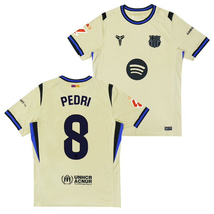 楽天市場】○FCバルセロナ 25-26 アウェイ 半袖 ユニフォーム No.8