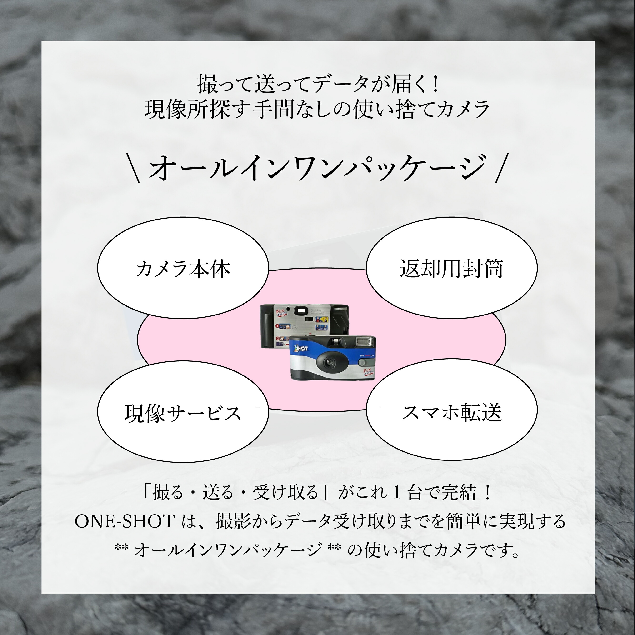 楽天市場】【 ワンショット インスタントカメラ】 27枚 現像 データ化
