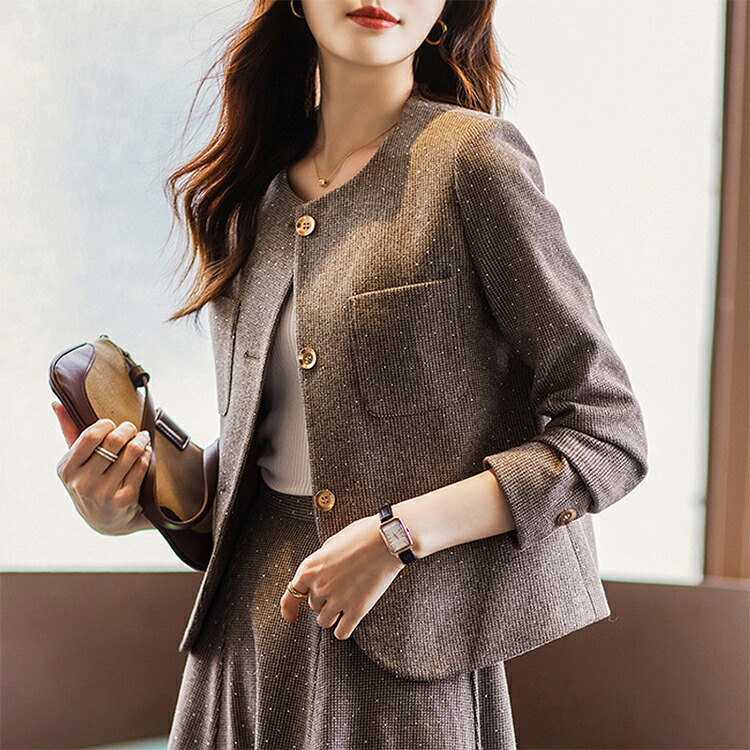 楽天市場】セットアップ レディース 長袖 きれいめ フォーマル 春