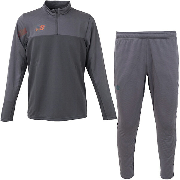 楽天市場】ニューバランス ジャージハーフジップトップ 裏微起毛