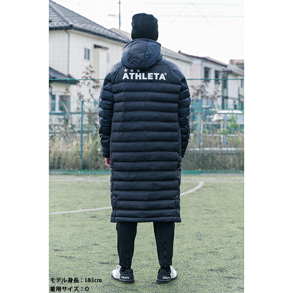 楽天市場】アスレタ ベンチコート 大人用 サッカー フットサル 中綿