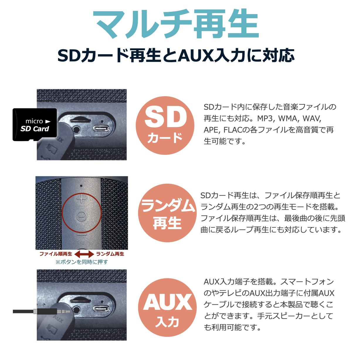 楽天市場】【 2個セット】Bluetooth スピーカー 防水 小型 高音質 PC