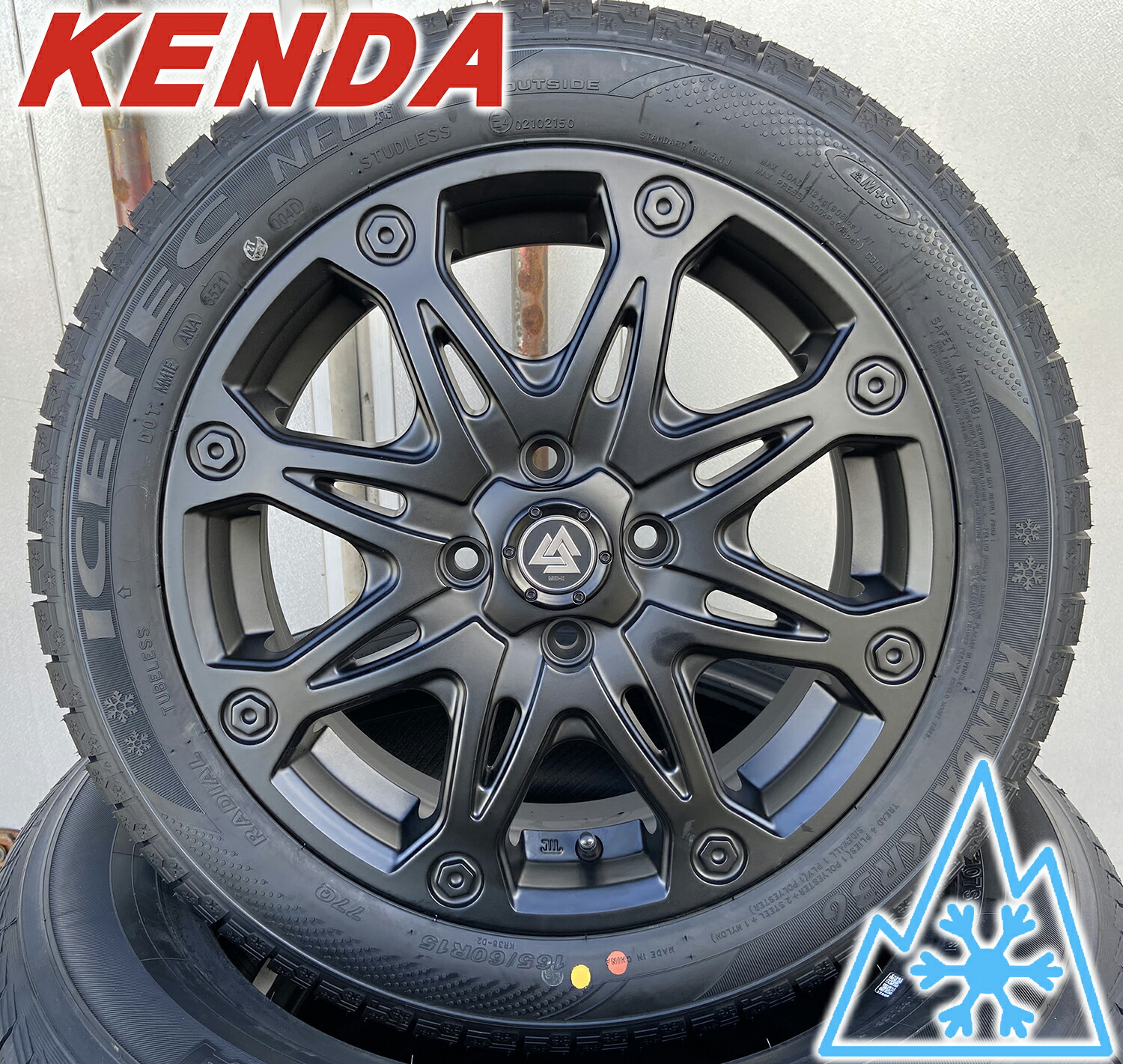 楽天市場】165/60R15 スタッドレスタイヤ ホイールセット 15インチ