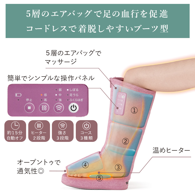 楽天市場】【ポイント10倍】ルルド レッグマッサージャー スッキリ