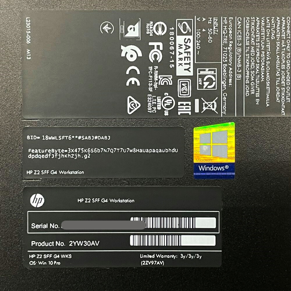 楽天市場】HP デスクトップパソコン Z2 SFF G4 Workstation Windows11