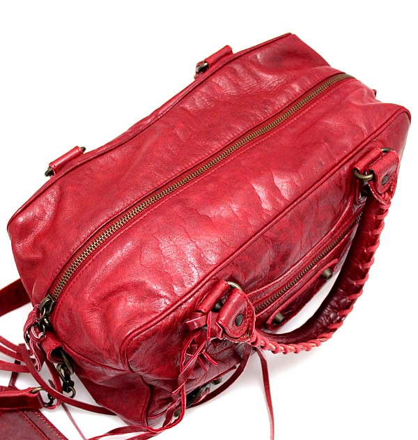 楽天市場】バレンシアガ BALENCIAGA ザ ツィギー 2WAYバッグ レザー 赤