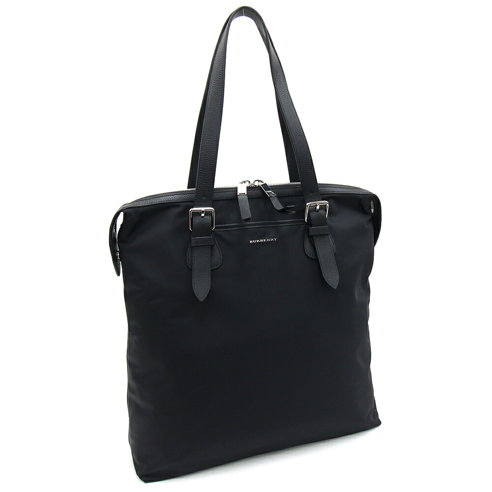 楽天市場】バーバリー トートバッグ 8019899 ブラック ナイロン レザー