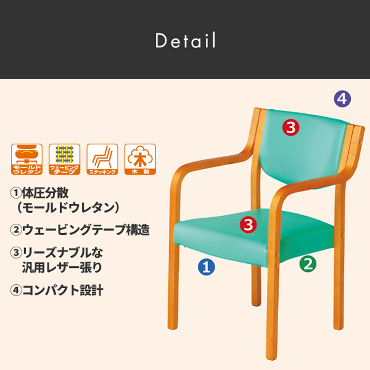 楽天市場】ダイニングチェア 肘掛け 肘付き チェア スタッキングチェア