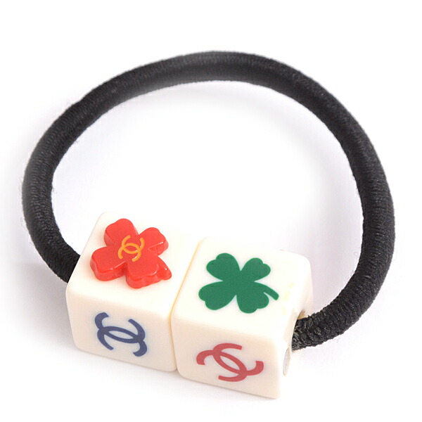 楽天市場】シャネル CHANEL ヘアゴム レディース クローバー ココ