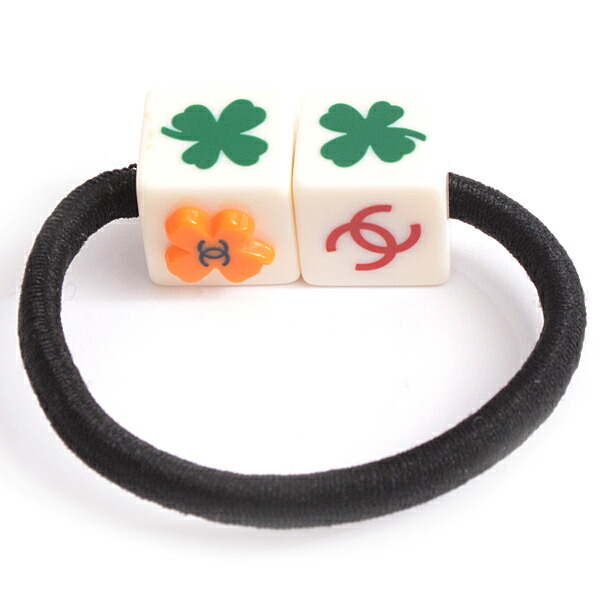 楽天市場】シャネル CHANEL ヘアゴム レディース クローバー ココ