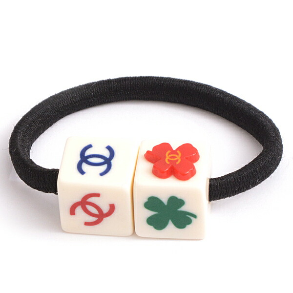 楽天市場】シャネル CHANEL ヘアゴム レディース クローバー ココ