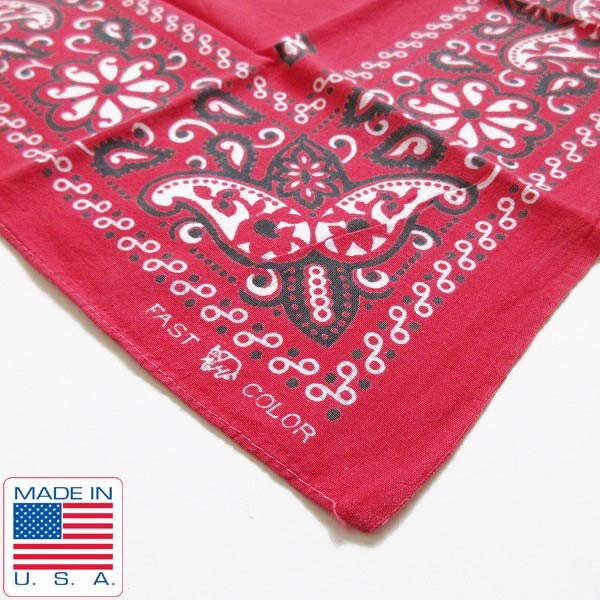 楽天市場】レア/USA製/40's/両耳/下鼻/象/ビンテージ/バンダナ/赤/FAST