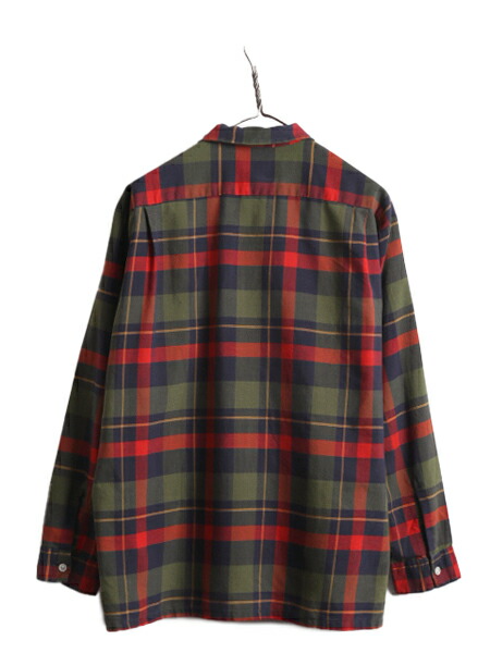 楽天市場】60s ☆ DONEGAL チェック ループ留め オープンカラー 長袖