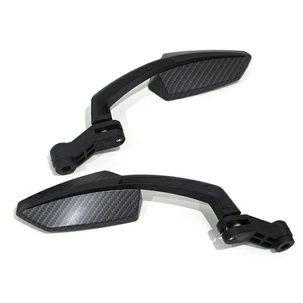 楽天市場】リーフミラー バックミラー 角度調整OK カーボン調 スクエア