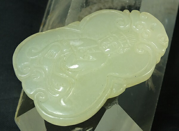 楽天市場】□龍香堂□☆和田白玉（ホータンはくぎょく）仔玉「観音牌子