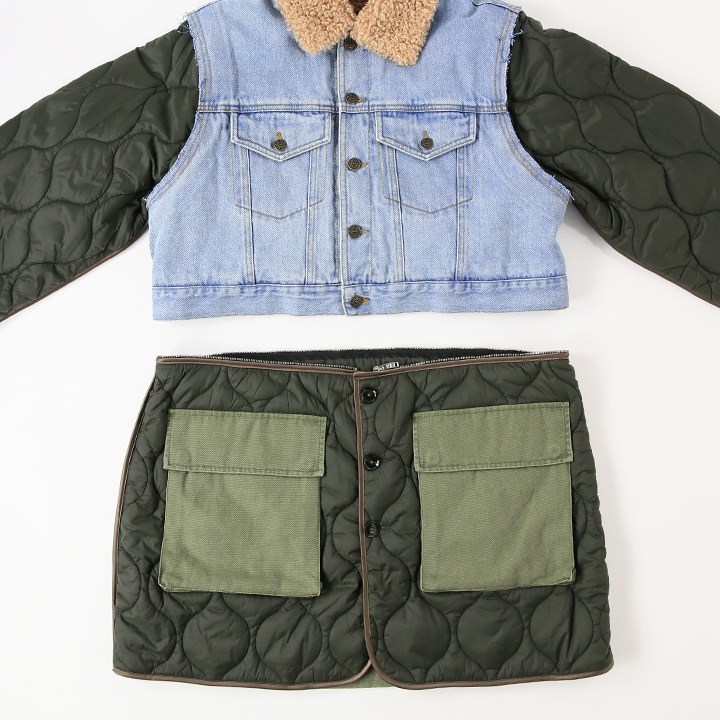 楽天市場】☆DIESEL ディーゼル レディース☆異素材切替 ボア デニム