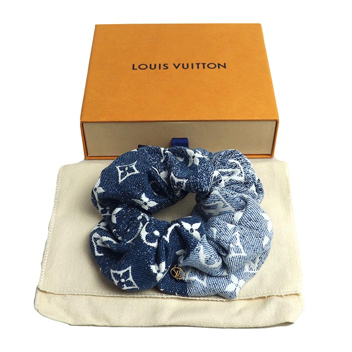 楽天市場】LOUIS VUITTON ルイ・ヴィトン モノグラムデニム シュシュ