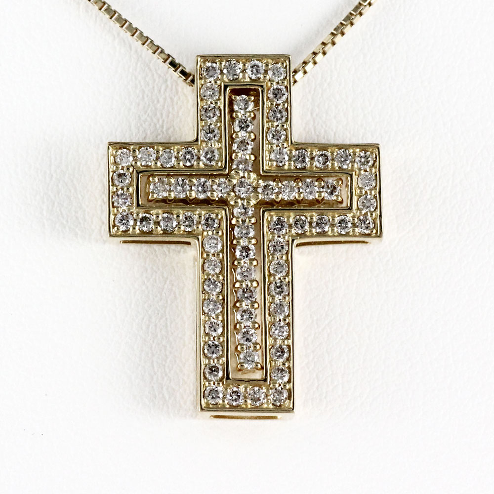 楽天市場】【10%OFF】ネックレス メンズ クロス ダイヤモンド 十字架