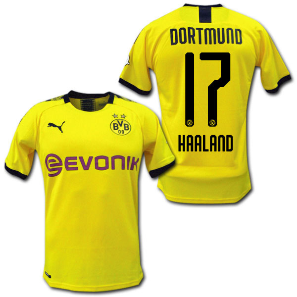 楽天市場】19/20 ドルトムント ホーム（黄色） ＃17 HAALAND