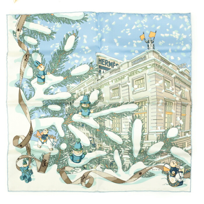 楽天市場】エルメス HERMES スカーフ カレ45 プチカレ シルク Noel au