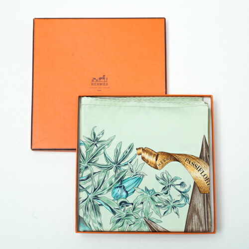 楽天市場】エルメス HERMES スカーフ カレ90 シルク Passiflores