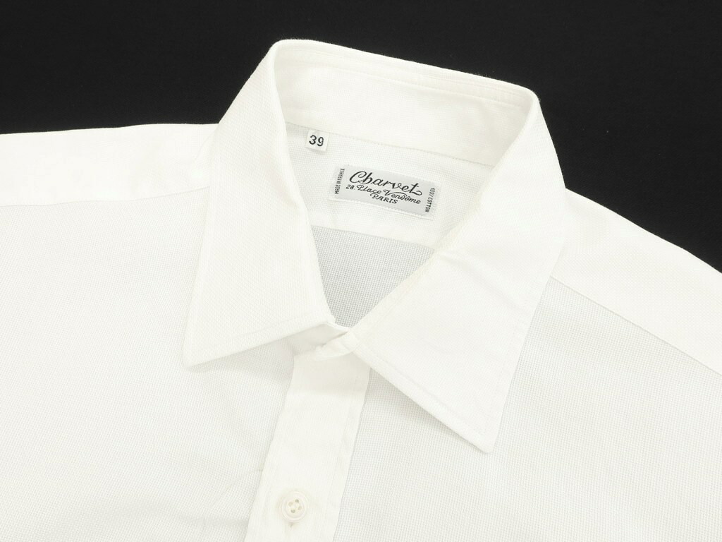 楽天市場】【中古】シャルベ CHARVET コットン レギュラーカラー