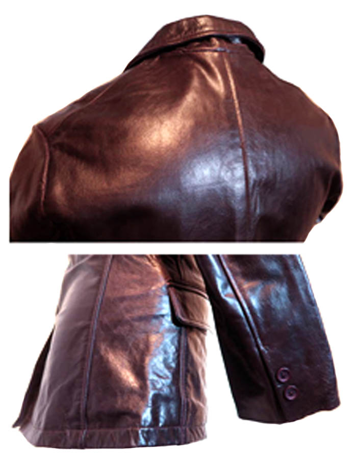 楽天市場】本革 レザージャケット タイトなテーラードジャケット バー