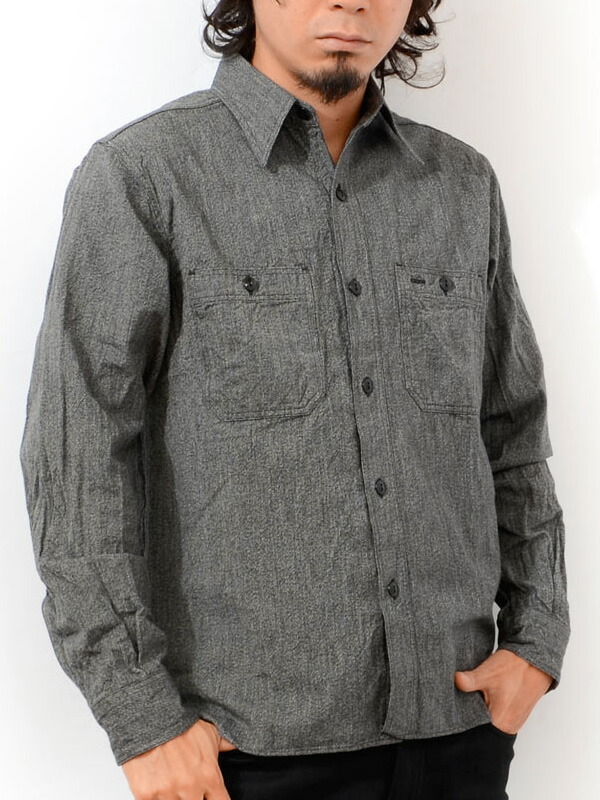 楽天市場】BUZZ RICKSON'S バズリクソンズ シャンブレー シャツ メンズ