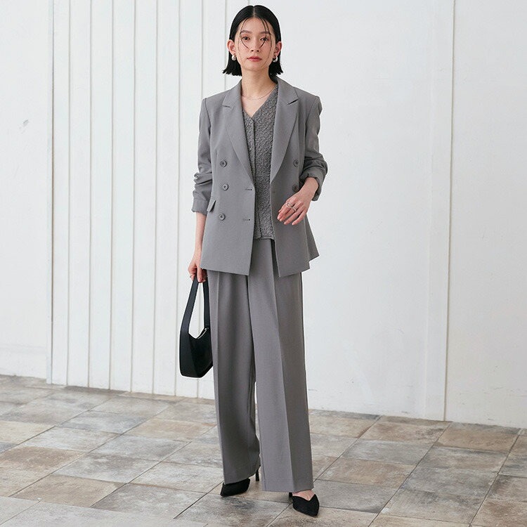 楽天市場】【ストレッチ】レディース セットアップ ママスーツ パンツ